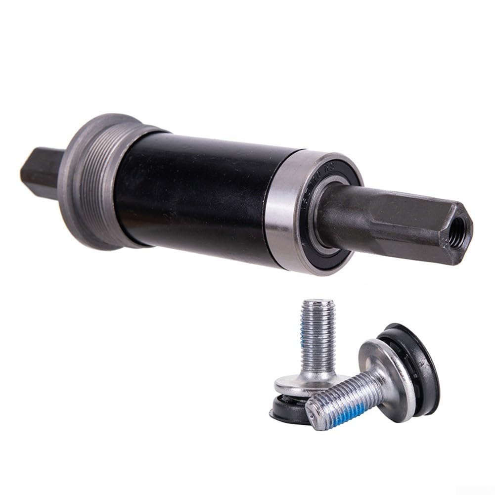 Rodamiento sellado de metal para pedalier de bicicleta, agujero cuadrado de 68 mm, 1,37 x 24 T, para bicicleta de carretera, MTB, bielas, pieza de repuesto de eje negro (68 x 124,5 mm)
