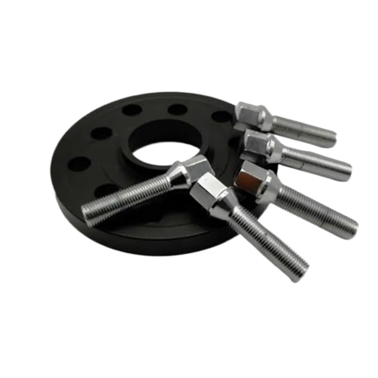 Dystanse Dystanse kół 5x112 Hubcentric 66.6 Samochód 20mm Aluminiowy adapter koła, do Mercedes-Benz, Car Separadores Shims Plate Dystanse kół samochodowych(BLACK 12mm)