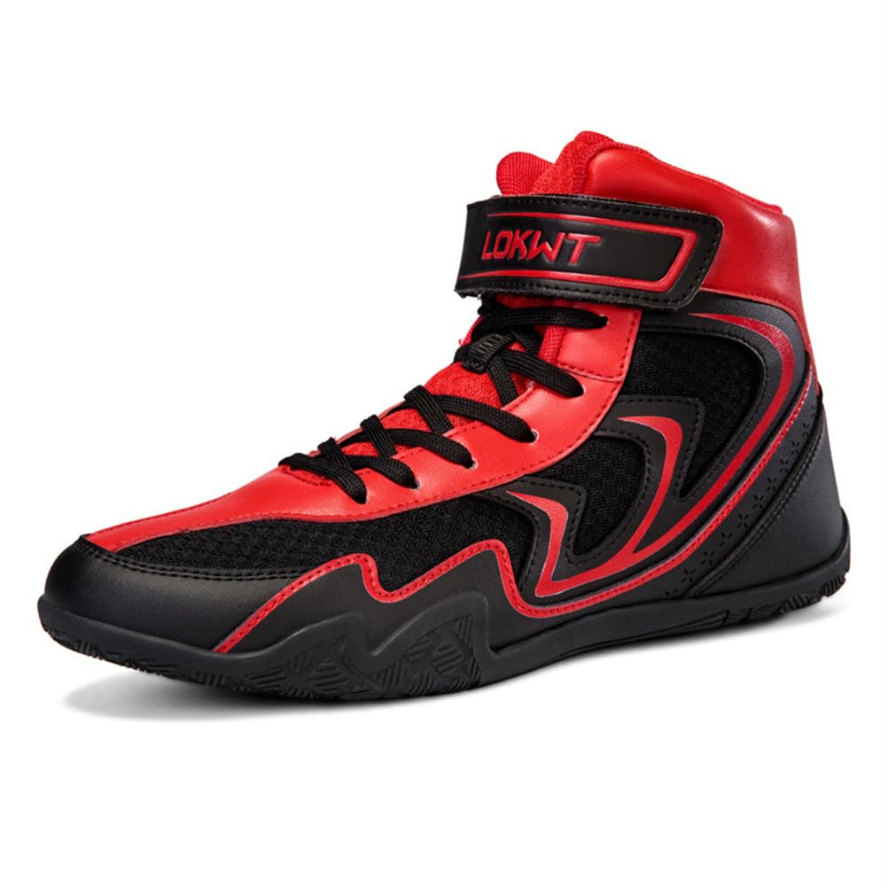 Scarpe da Boxe per Uomo, Sneaker da Allenamento Ad Alta Tomaia, Leggere E Traspiranti, per Lotta, Allenamento E Competizione