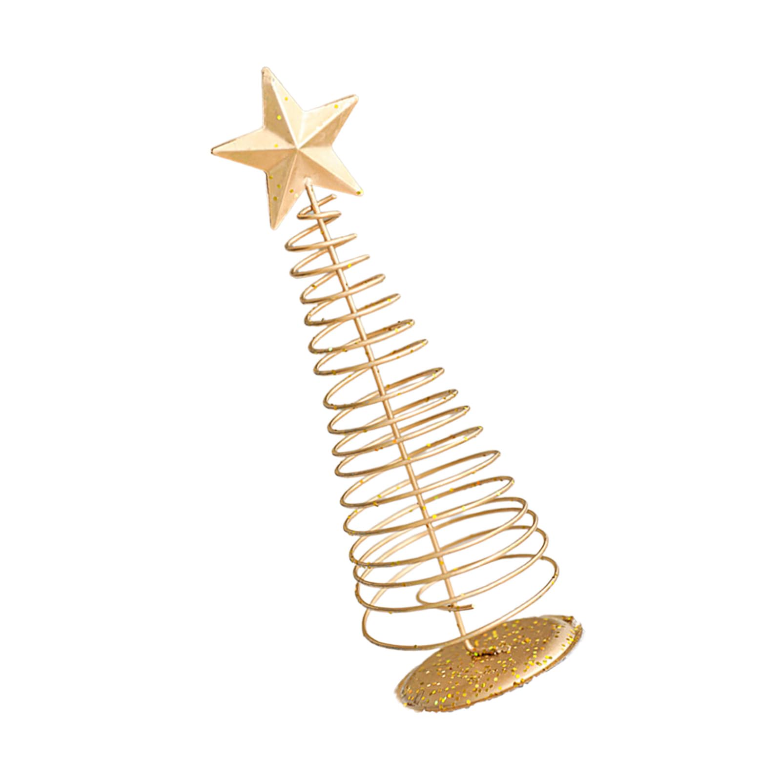 Christmas Tree Decorations Party Supplies Five-Pointed Star Christmas Tree Ornament for Tabletop Farmhouse Decoration Chrismas Trees Desktop Ornaments