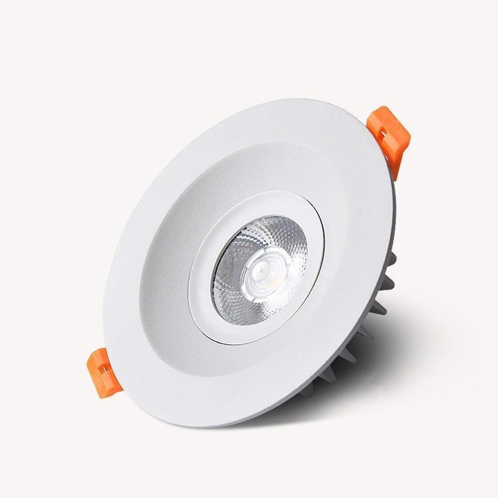 Lámpara de panel plano comercial led redondo con rejilla integrada para techo