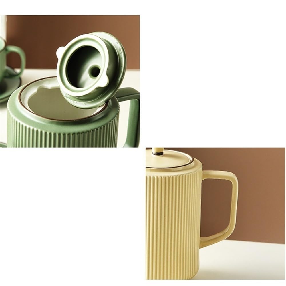 Ensemble pichet, Tasse à thé et Bouilloire en céramique pour Salon et Maison.