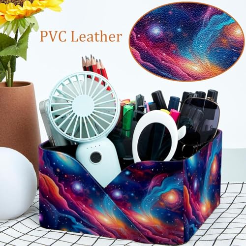 Boîte de rangement papeterie galaxie avec compartiments modulables - 6