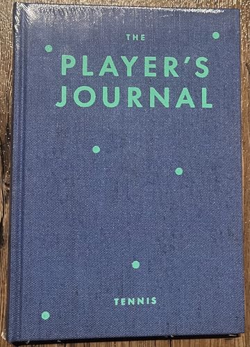 Carnet d'entraînement au tennis de qualité supérieure bleu marine rigide