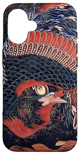 Fénix por Katsushika Hokusai Carcasa para iPhone 16