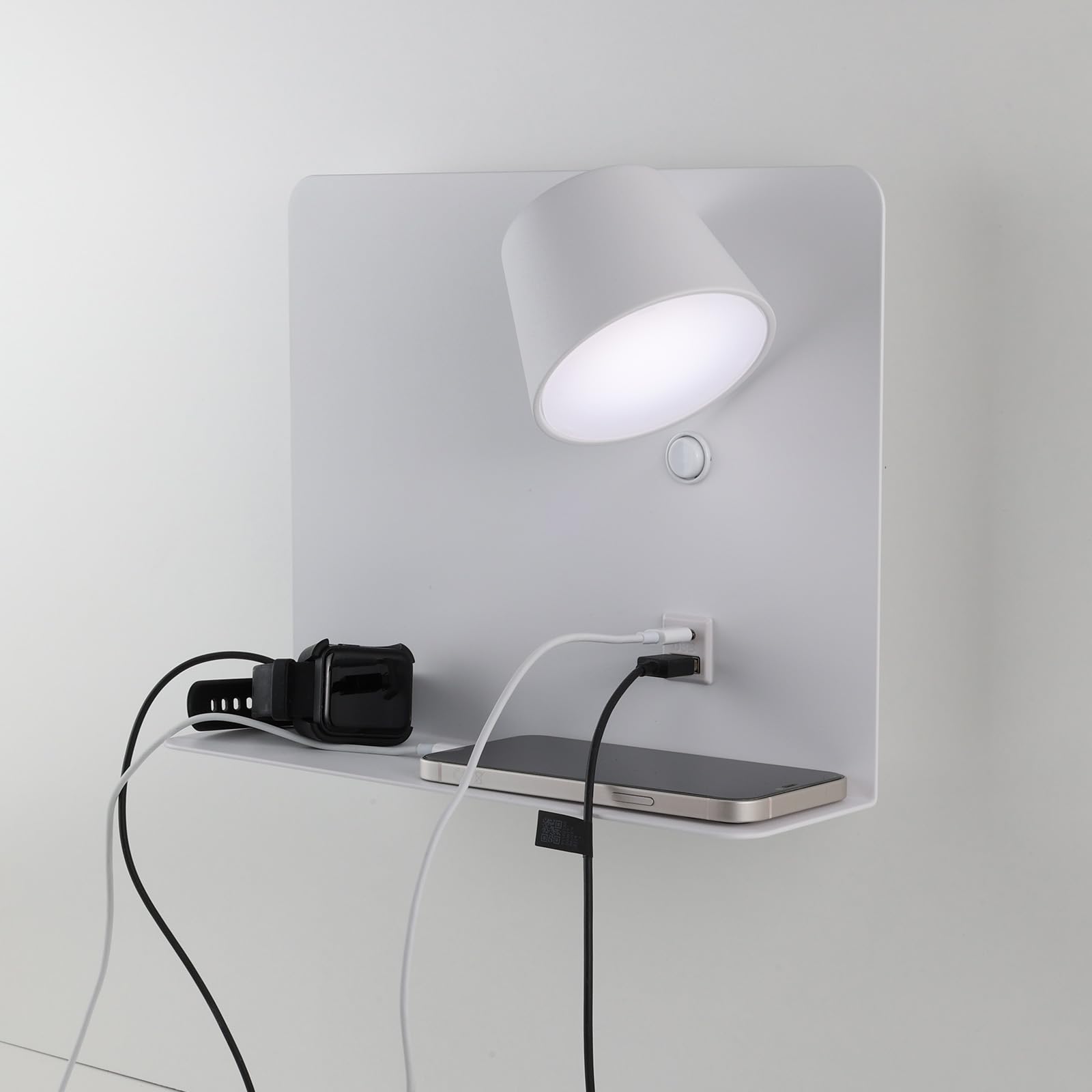 Alpinaluz Led Wandlamp, Draaibaar, 6 W, Met Verstelbare Kleur 3000 K 4000 K 6000 K Cri 90 Schakelaar Usb Oplaadaansluiting Type C En A Houder Van Wit Aluminium 28 Cm 1574054203 Alpinaluz Led Wandlamp, Draaibaar, 6 W, Met Verstelbare Kleur 3000 K 4000 K 6000 K Cri 90 Schakelaar Usb Oplaadaansluiting Type C En A Houder Van Wit Aluminium 28 Cm 1574054203