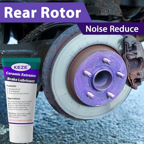 KEZE Caliper Grease Keramik-Bremsschmiermittel für Kraftfahrzeuge, feuchtigkeits- und korrosionsbeständig, Anti-Seize-Schmiermittel für Bremssattelbaugruppen,30g pro Stück, 3er-Pack