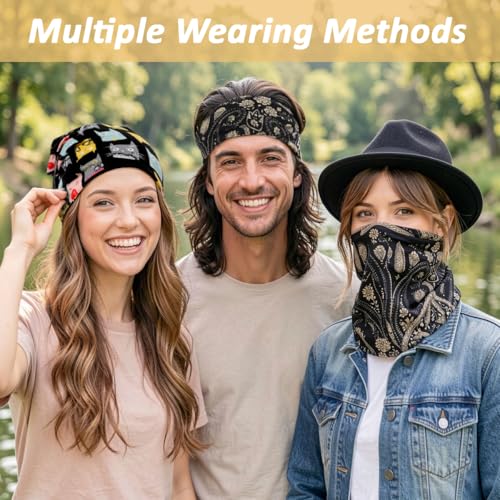 Image of PALAY Slouchy Beanie Chemo Cap for Women, Boho Print Bandanas Skull Cap, Fashion Soft Stretch Chemo Scarf, Casual Saggy Head Scarves for Women (All Seasons Use)