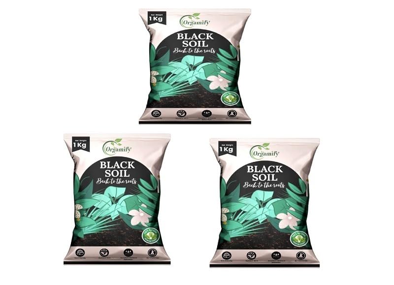 Image of Premium Black Soil (3 KG) | Best for Plants Home Garden | Nutrient-Rich Organic Soil with Microbes | Enhances Fertility & Moisture Retention | Natural Chemical-Free Potting Mix