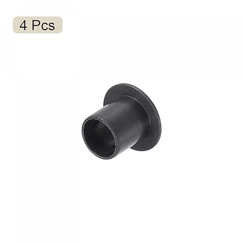 Miniatura 13 de uxcell Rodamientos de manga con bridas 0.118 in Diámetro 0.181 in OD 0.197 in Longitud POM Envueltos Bujes sin aceite Negro 4pcs