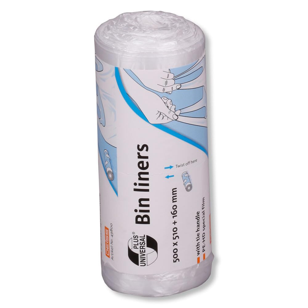 Müllbeutel "Universal Plus", HDPE, Transparent, 500 x 510 mm, Easy Opener, 24 Rolle(n)