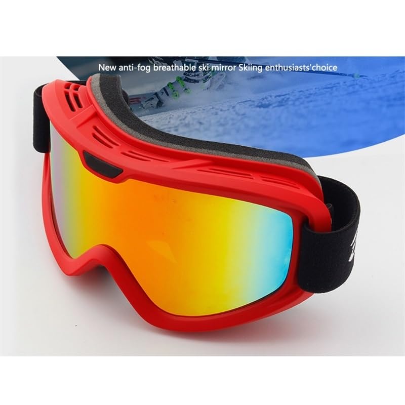 Lunettes de ski coupe-vent pour homme et femme, double pont, anti-buée, anti-reflets, protection UV