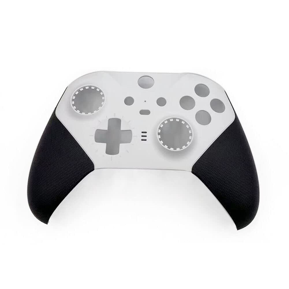 JMXLDS Replacement Front Housing Shell Cover Panel Faceplate Compatible with Xbox One Elite Series 2 Wireless Controller - White
