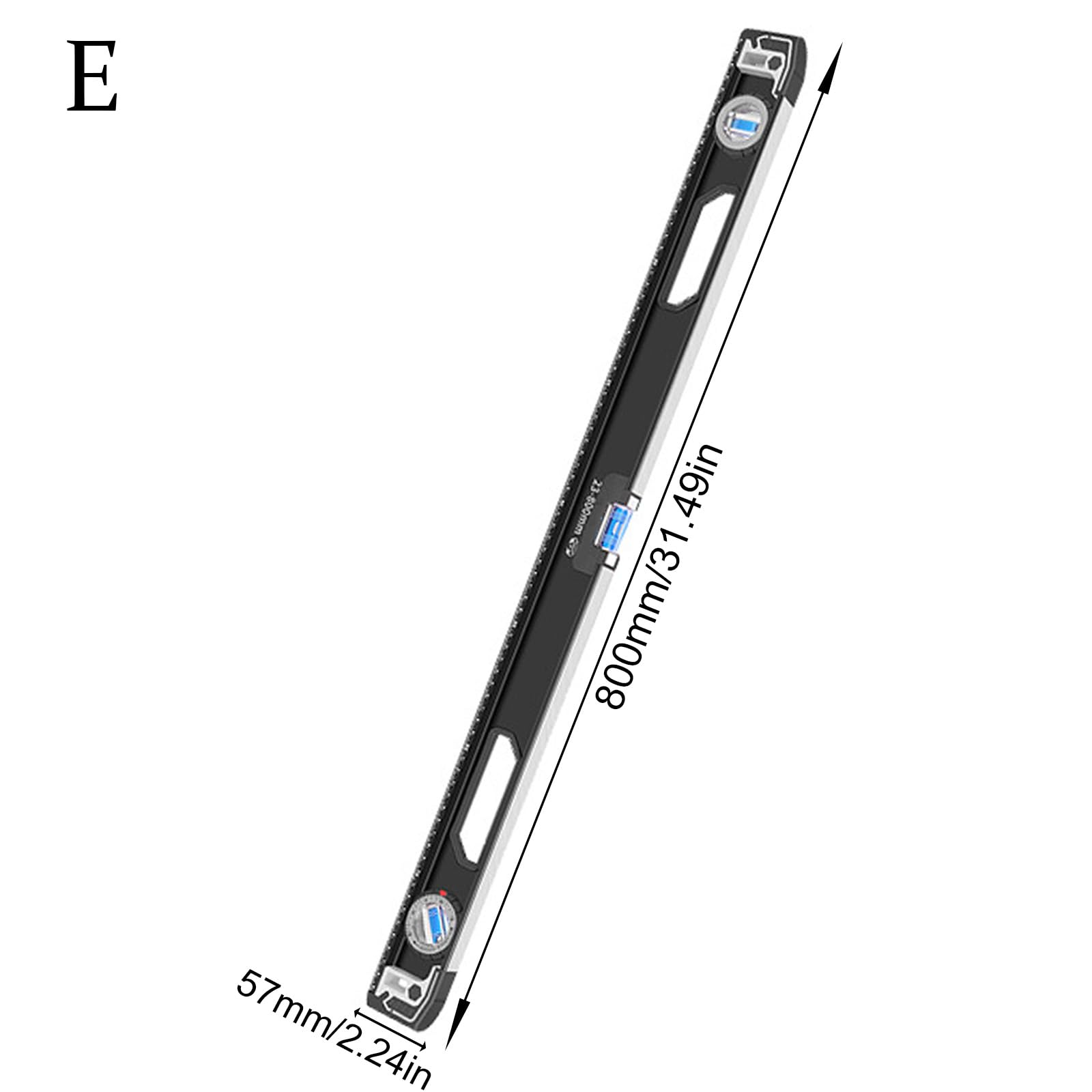 Livella a bolla ad alta precisione per angoli righello in alluminio strumento di misurazione forte scatola magnetica per uso domestico e professionale