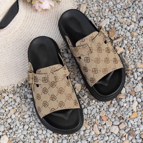 Women's large-size platform flat slippers - fashionable and comfortable, suitable for both home use and outdoor activities4