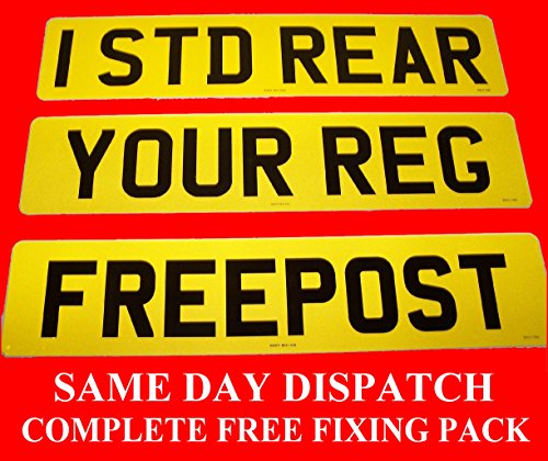 Price comparison product image REAR ONLY PLAIN CAR NUMBER PLATE