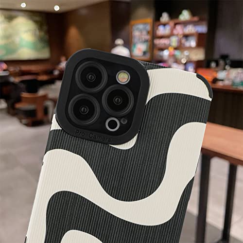 Mzelq For Iphone 13 Pro Max Case, Cute Pattern Wave Iphone 13 Pro Max Case, Screen Protector Camera Protection Lens Shockproof Phone Case For Girls Women #TOP1