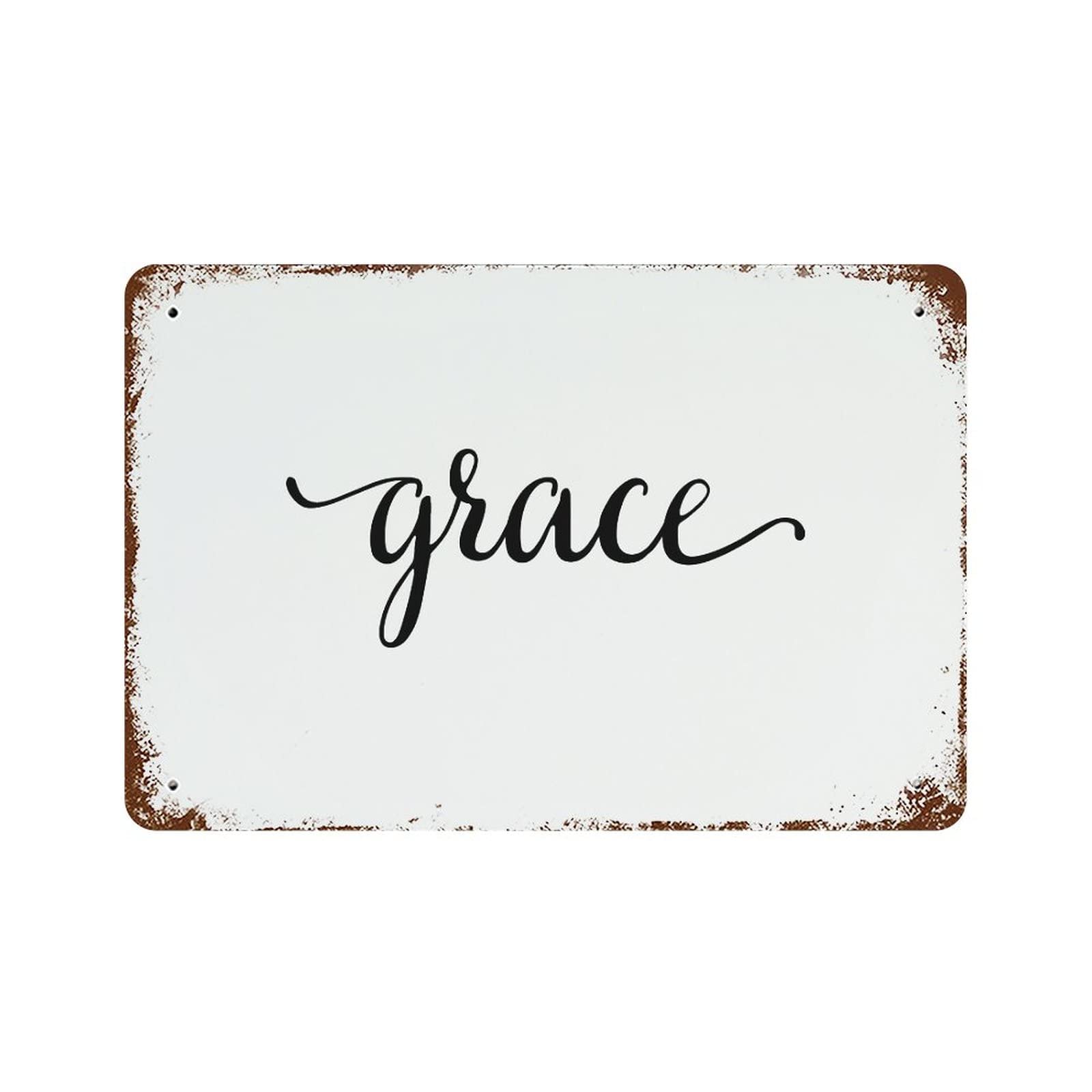 Plaque en étain vintage Grace, le cadeau idéal pour homme