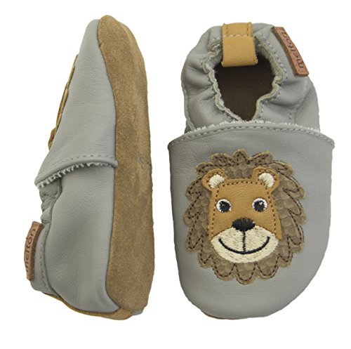 Melton Krabbelschuh Lion aus Weichem Leder