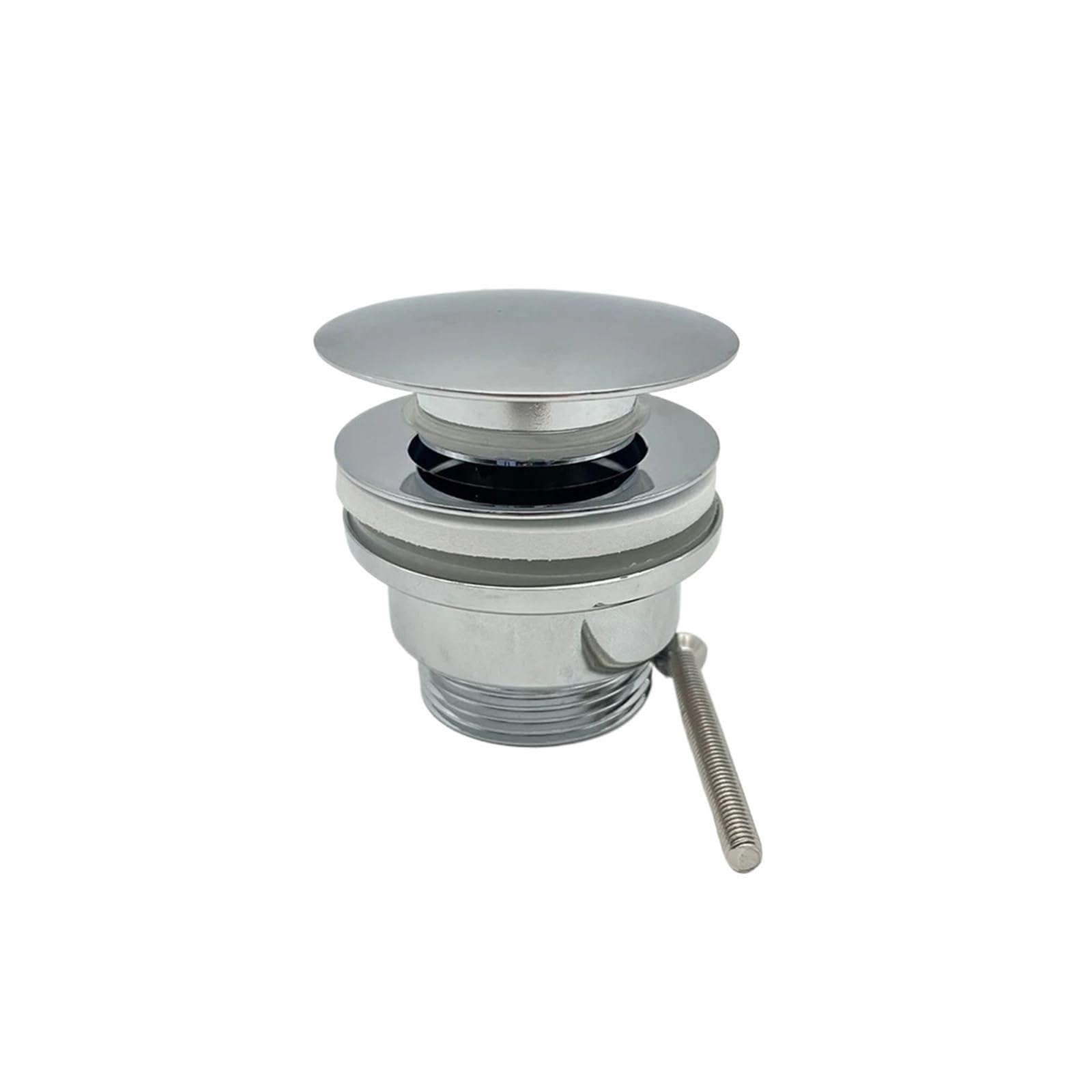 Drain Cover Chrome Sink Stopper Effective Water Retention Effortless Operation Ordinary Compatibility For Bathtub