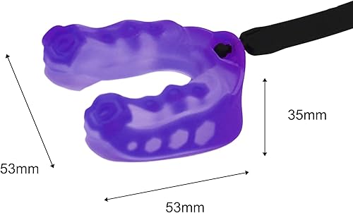Miniatura 5 de Protector bucal de EVA para boxeo, rugby, kickboxing, baloncesto, rugby con cordón, armadura de dientes de rugby para proteger los aparatos