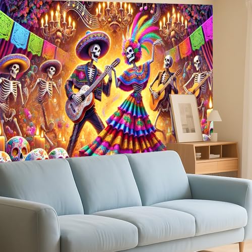 Image of Day of the Dead Decorations Banner 71x43 in Dia de los Muertos