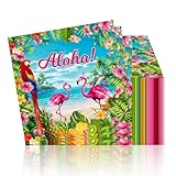 40 Stück Servietten Sommer Flamingo 33x33 Cm Papierservietten Für Hawaii Party,Hawaii Deko Tropische Flamingo Tischdeko,Hawaii Party Deko Set Für Gartenparty Sommerfest Mottoabend Bunt Lustiges Design