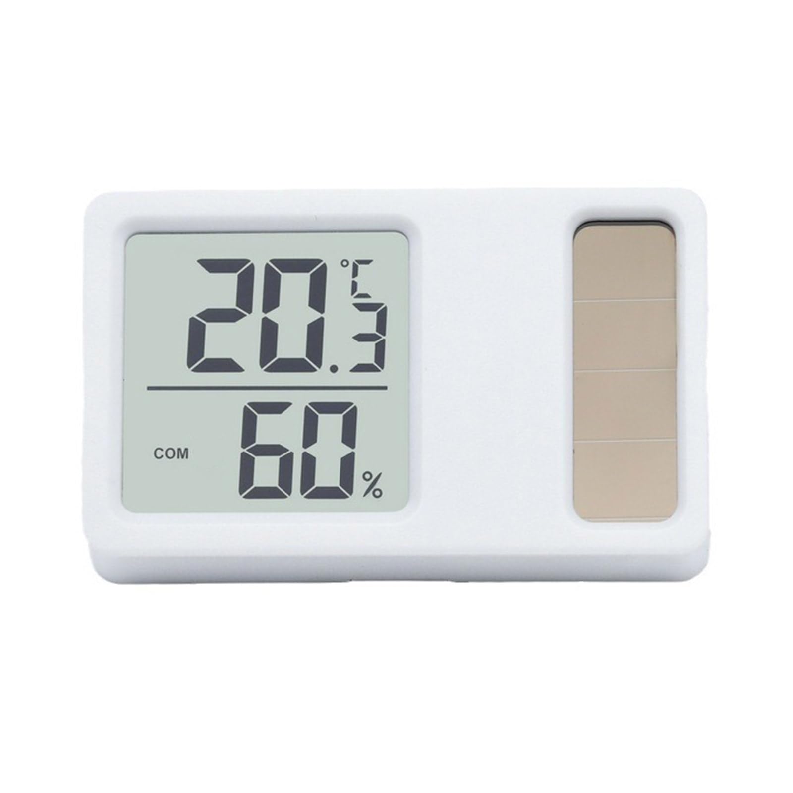 Kalttoy Temperature Humidity Measurement Meter Gauge Solar Power Desktop Digital Thermometers Hygrometer With Lcd Display Thermometers