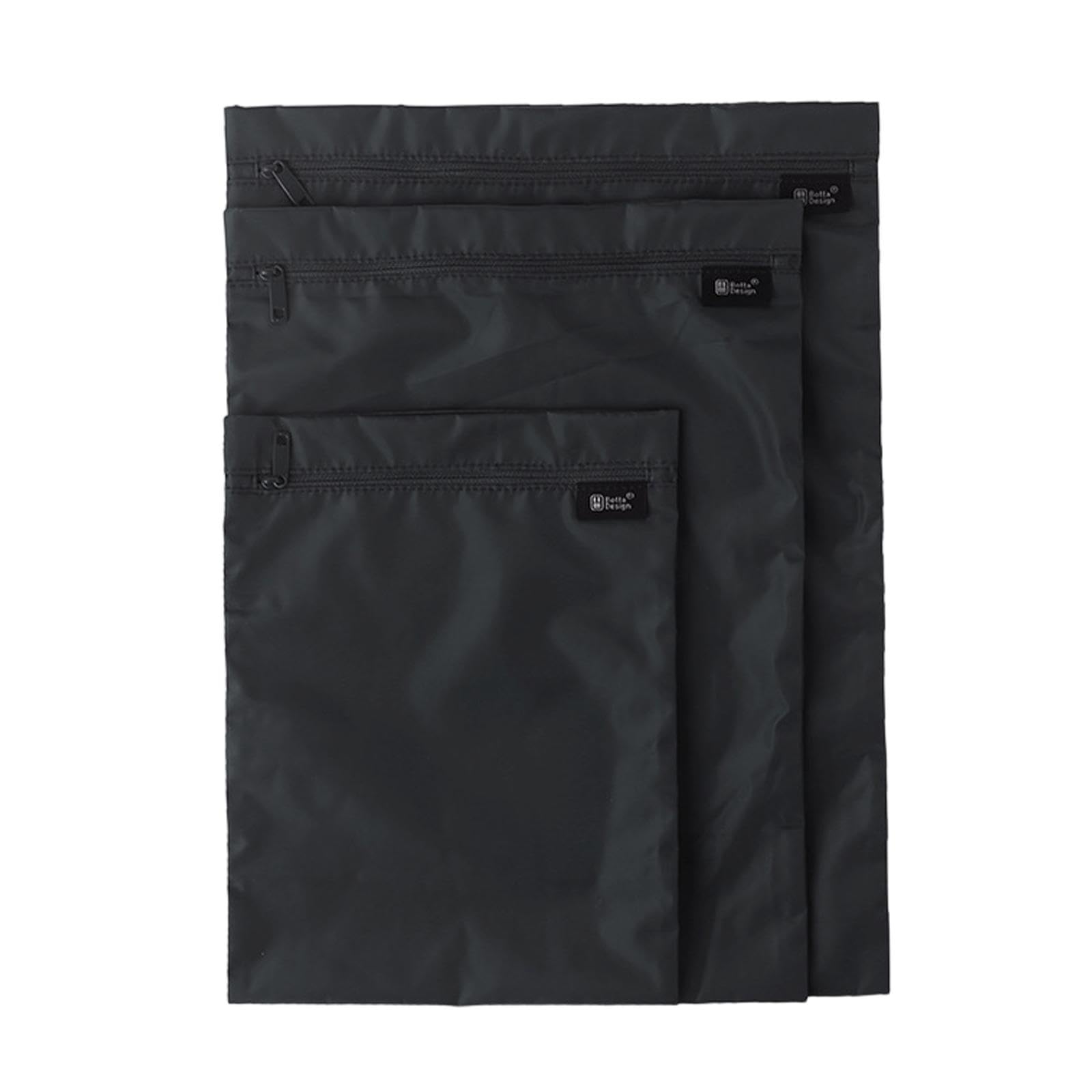 5 Set 3 Stück Reise-Wäschesäcke, wiederverwendbar, schmutzige Kleidung, Tasche für Pool, Reisen, Yoga, Schwarz