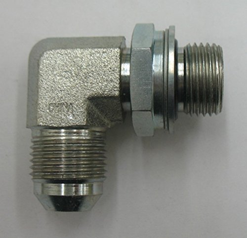 AF 9069-08-22 - 1/2 Male JIC (3/4''-16 Threads) X 22mm x 1.5 Male Metric 90 With O-Ring