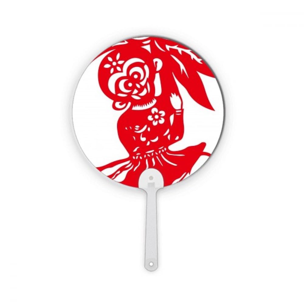 Singe traditionnel en plastique pour fenêtre aux découpes ajourées style rétro rouge