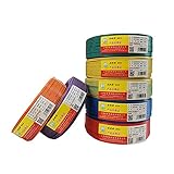 Davitu Wires & Cables - 18 Awg 0.75 Square Copper Electric Wires Home Decorate Fire Retardant BVR Single Core Stranded Flexible Soft Cable For Promotion - (Color: Black, Length: 100M, 18 AWG-0.75mm2)
