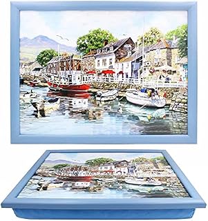 The Leonardo Collection Old Harbour Cushioned Lap Tray, Multicolour, 44x34x6cm, LP94228