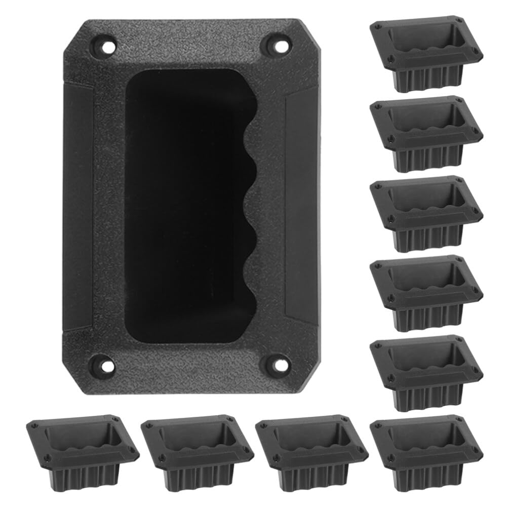 ARTIBETTER 10pcs Speaker Handle Replacement Plastic Grasp Handles for Amplifiers Cabinets Easy Installation Fit for Pa Systems Stage Audio Equipment