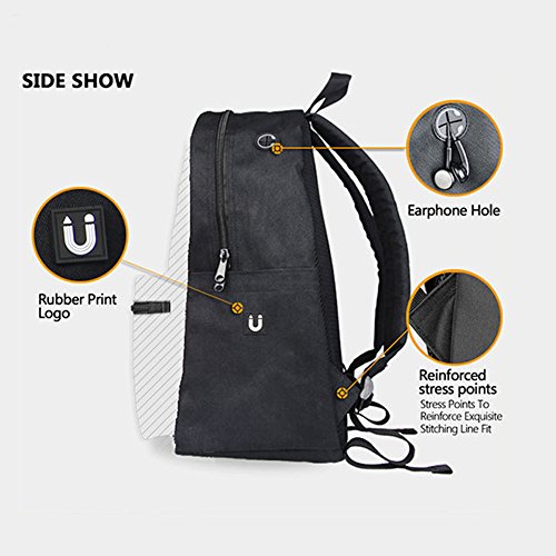 Sac à dos homme impression animale 3D tête de chat format L