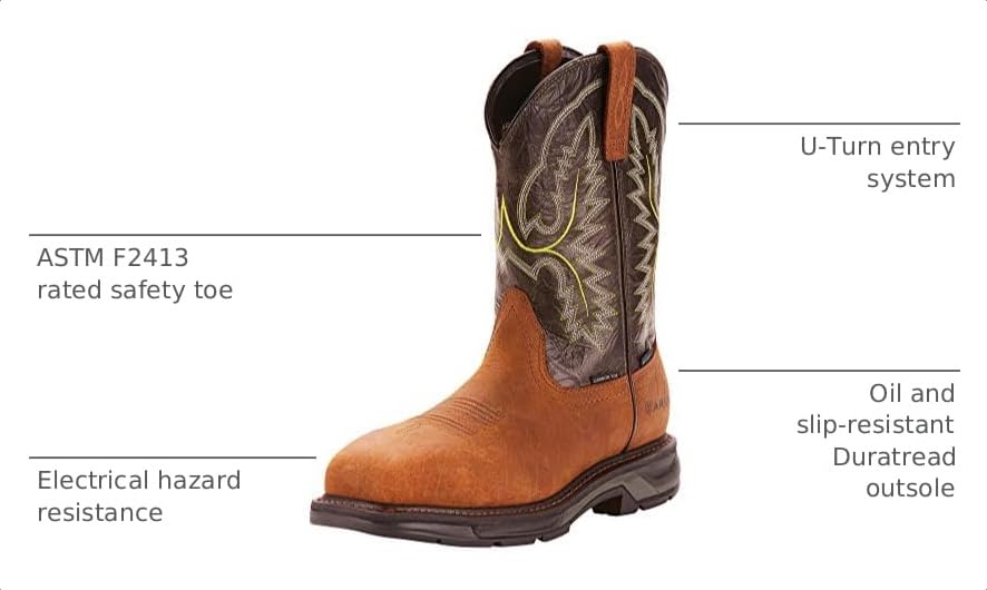 Image of ARIAT Men's Workhog Xt Coil Wide Square Toe Carbon Toe Work Boot