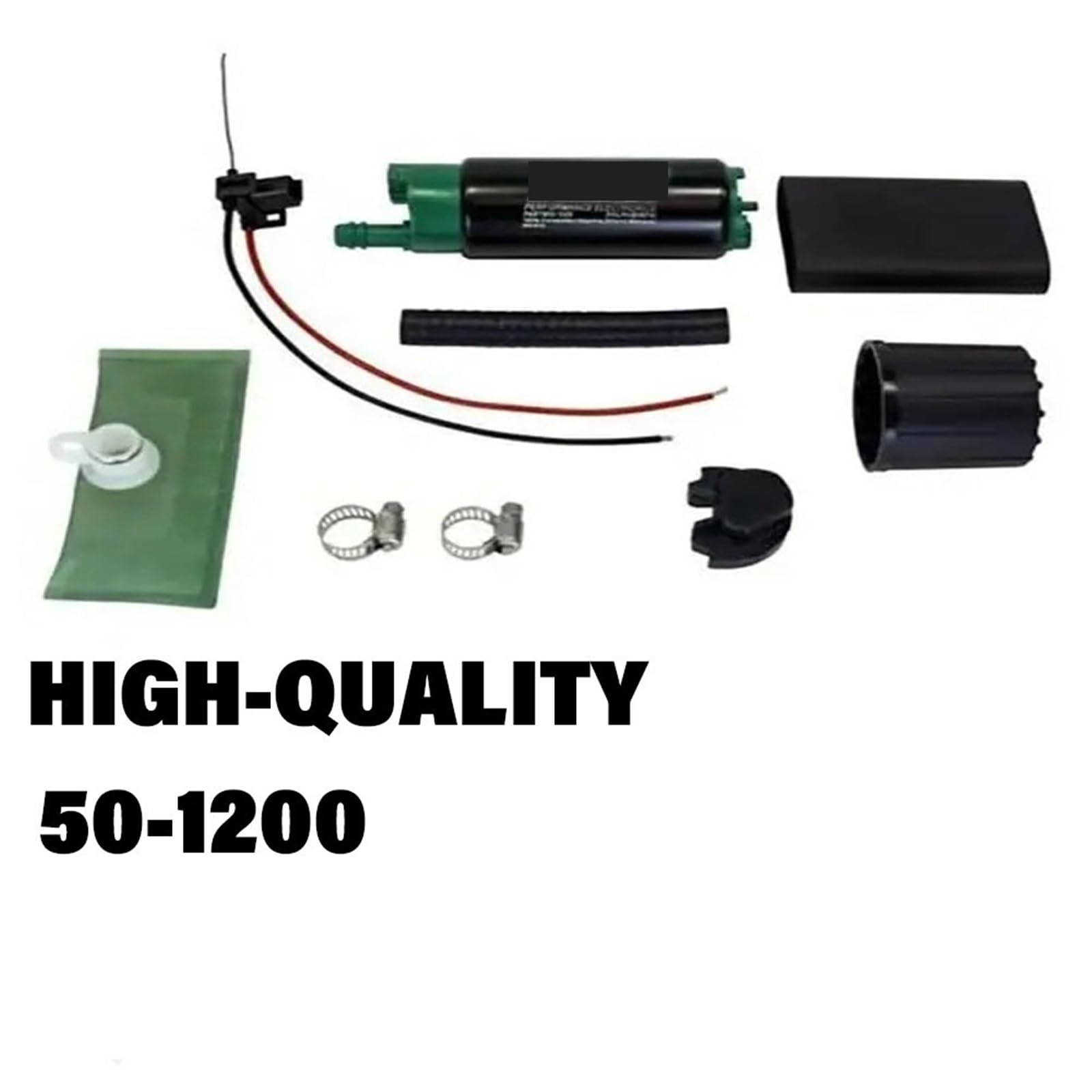 Pompy paliwowe do samochodu elektryczna pompa pali Zestaw pompy paliwa 50-1200 o wysokim przepływie do paliwa E85 340 l/h 39 mm, pasujący do Walbro GSS342 50-1200(Yellow Decal)