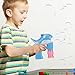 Liberty Imports Blue Dolphin LED Light Up Whale Battery Operated Bubble Gun Machine Blower for Kids - Includes 2 Bottles of Solution (NO Music)