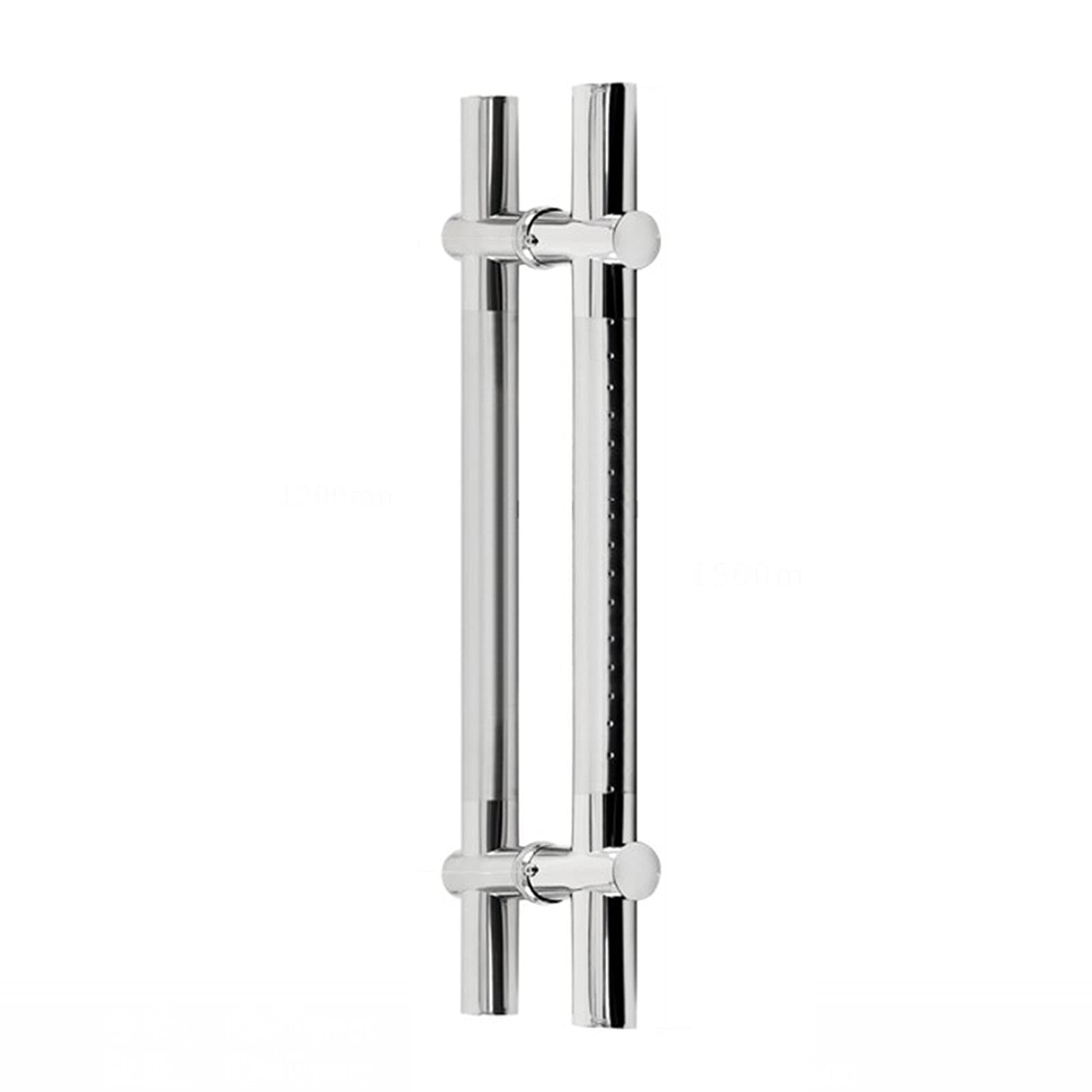 BHGFYXBS Glass Door Handle,Stainless Steel Glass Door Knobs,Single Side Adjustable Handle,Push And Pull Shower Door Handle,Silver/Rose Gold/Black,Silver-1200Mm,Silver-1200mm