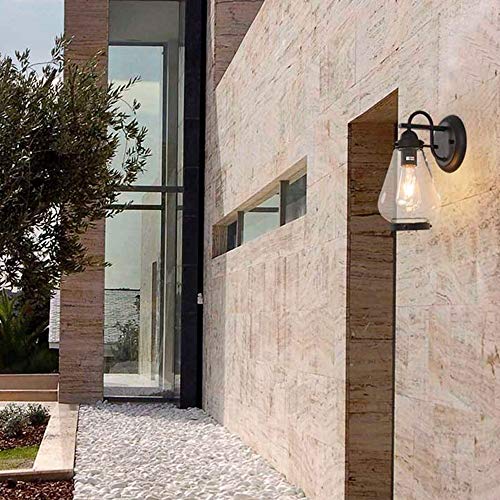 Sconce E27 fer forgé éclairage extérieur pour décoration cour - 4