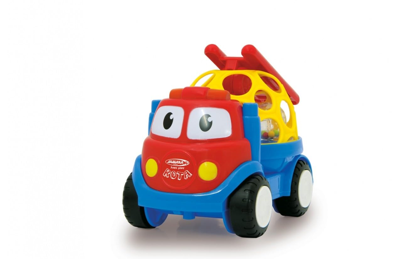 Jamara Rota 460465 – Voiture à Boule Souple Avec Rotation 360° – Jeu D'éveil Motricité Et Imagination – Rouge