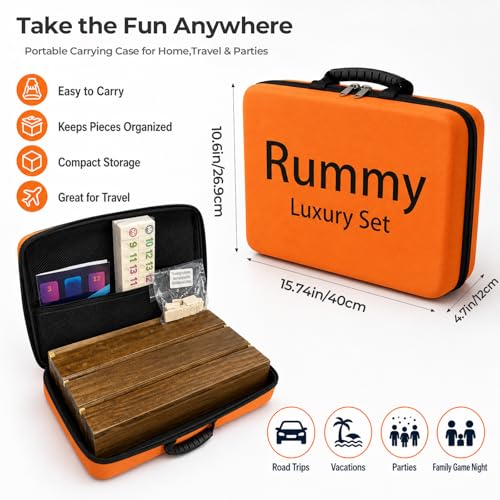 HOROW Rummy Cube Juego de Mesa 6 Jugadores Edición miniatura 2