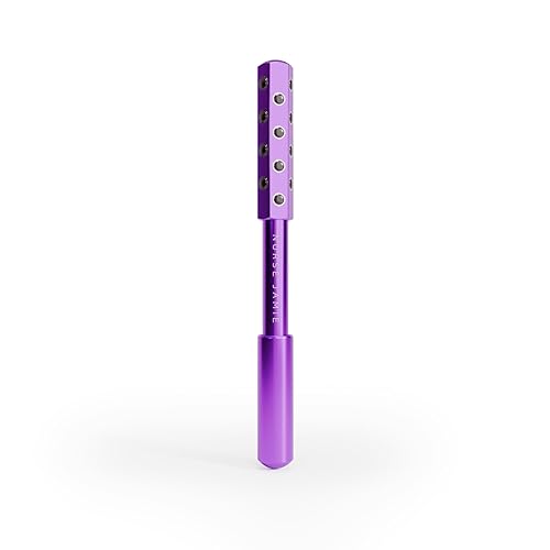Nurse Jamie Uplift Facial Massaging Beauty Roller - Facial Massager with 24 Stones for Sculpting, Firming & Reducing Puffiness - Purple