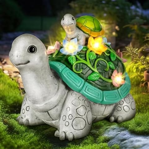 Statue de jardin tortue solaire Grovind Cover