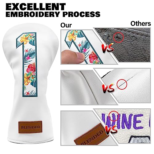 image for BAIRBRE Golf Club Covers Driver Covers Fairway Wood Headcover Hybrid C