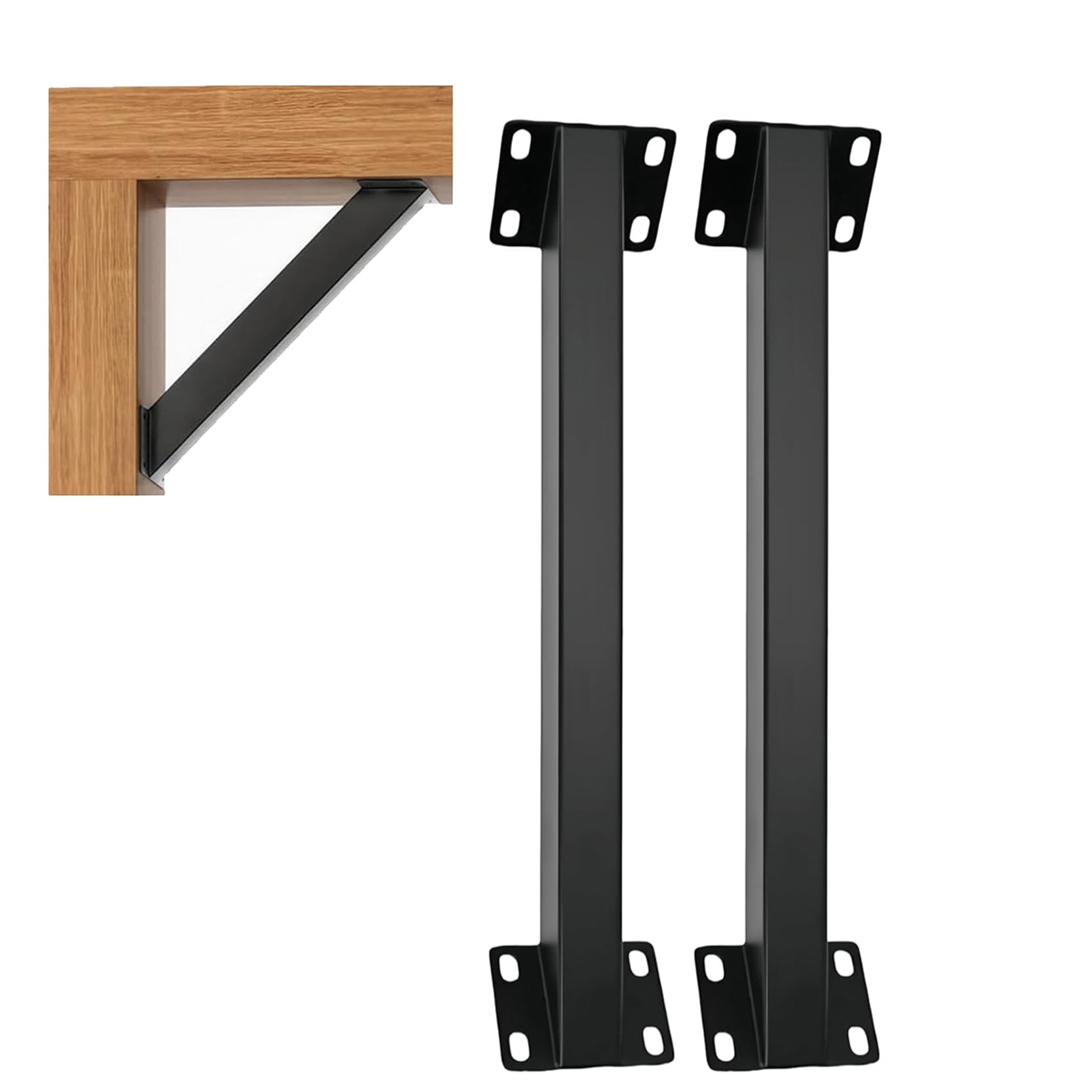 LQSYBHD 45 Degree Angle Support Bracket,Wooden Structures Support 45 Degree Corner Brace 45 Corner Angle Brace Heavy Duty for Wood Beam Pergola Brackets for Wood Post(Color:2pack)