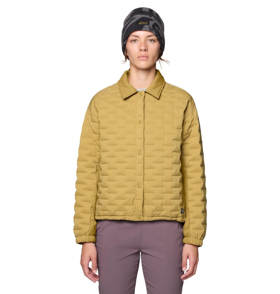 Mountain Hardwear Women's StretchDown Light Snap Jacket, Grassland, L