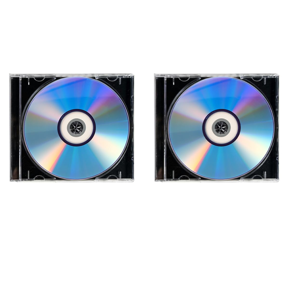 Hemobllo Sets de Disques DVD Vierges Enregistrables Haute Capacité Lot de 2 avec Boîtier Jewel Case en Plastique , pour Enregistrement Audio et Vidéo Professionnelle Bureau