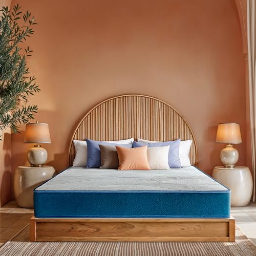 Image of Duroflex LiveIn Duropedic - Doctor Recommended Orthopedic High Resilient, Memory Foam King Bed Mattress, Roll Pack 8 Inch King Size Medium Firm Mattress with Luxury Anti Microbial Fabric (75x70x8)