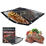 BBQ Accessories Mesh Grill Bags for Outdoor Grill,more than Grill Mat,Non-stick Resuable,Easy to...